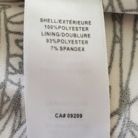 2/$35 Cleo Sheer Layered Tropical Print Summer Top Size M EUC - Picture 14 of 15